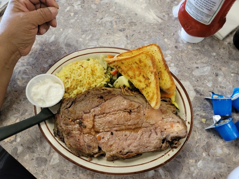 Breakfast menu with omelettes and eggs.